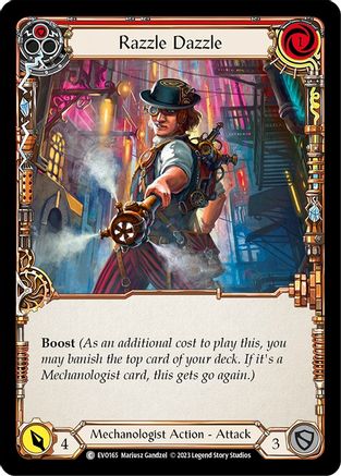 Razzle Dazzle (Red) (EVO165) Rainbow Foil - Bright Lights