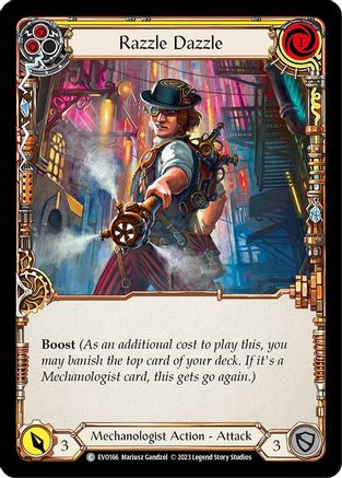 Razzle Dazzle (Yellow) (EVO166) Rainbow Foil - Bright Lights