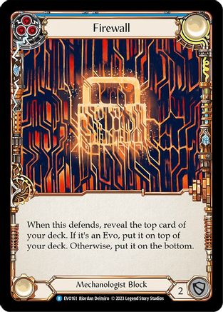 Firewall (Blue) (EVO161) Rainbow Foil - Bright Lights