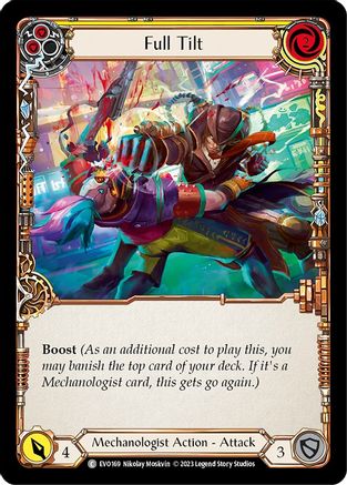 Full Tilt (Yellow) (EVO169) Rainbow Foil - Bright Lights