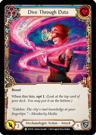 Dive Through Data (Blue) (EVO191) Rainbow Foil - Bright Lights