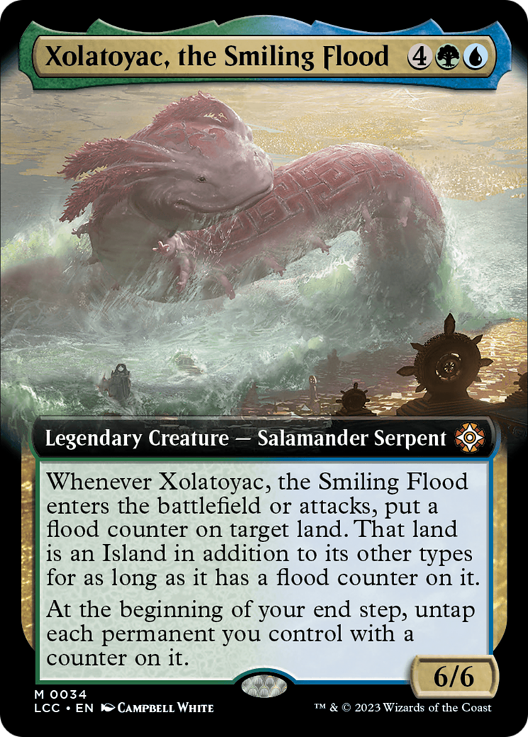 Xolatoyac, the Smiling Flood (Extended Art) (034) Foil - The Lost Caverns of Ixalan Commander