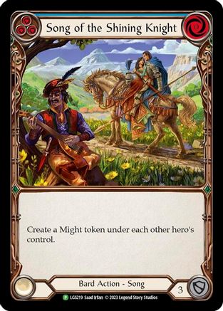 Song of the Shining Knight (LGS219) Rainbow Foil - FaB Promos