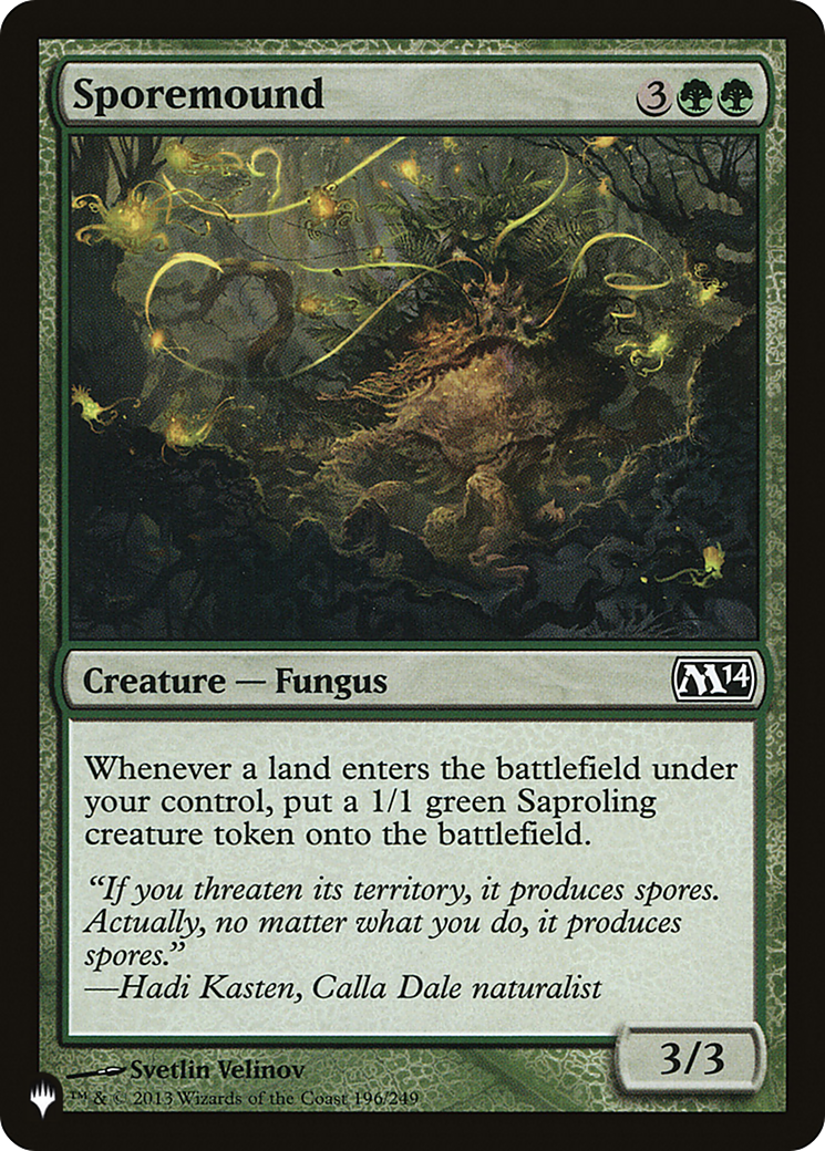 Sporemound (M14-196) - The List
