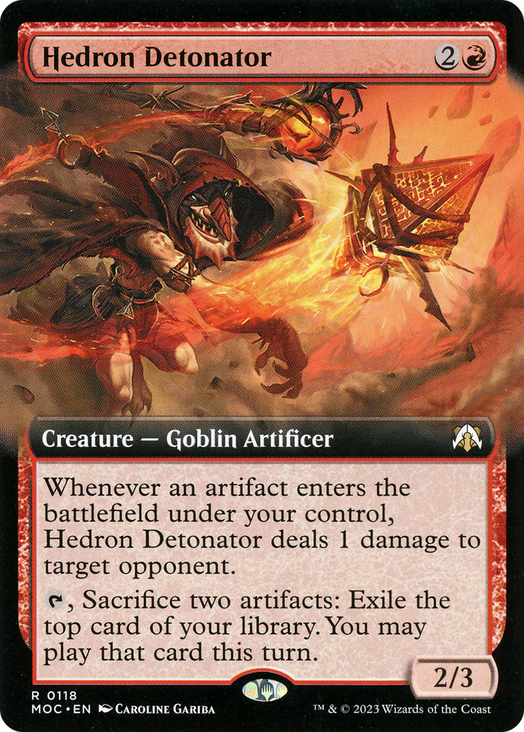 Hedron Detonator (Extended Art) (118) - March of the Machine Commander