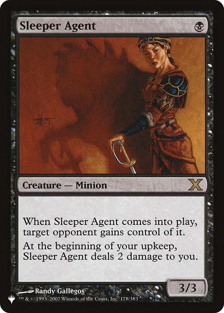 Sleeper Agent (10E-178) - The List
