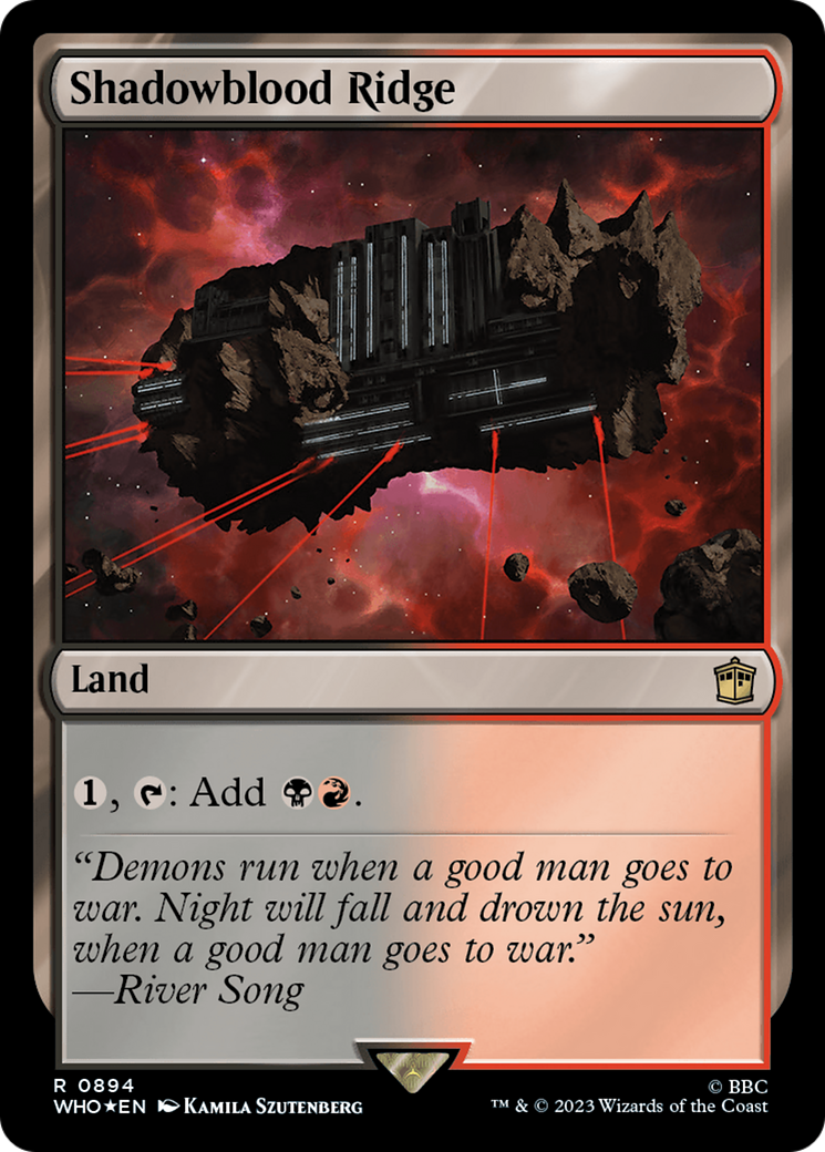 Shadowblood Ridge (894) Foil - Doctor Who