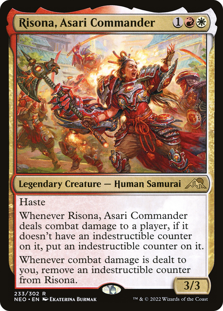 Risona, Asari Commander (233) - Kamigawa: Neon Dynasty
