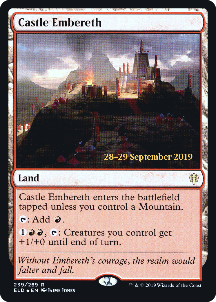 Castle Embereth (239s) Foil - Throne of Eldraine Promos