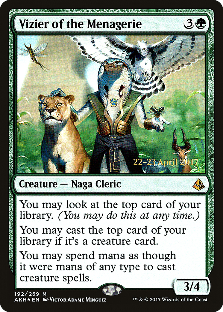 Vizier of the Menagerie (192) Foil - Amonkhet Promos
