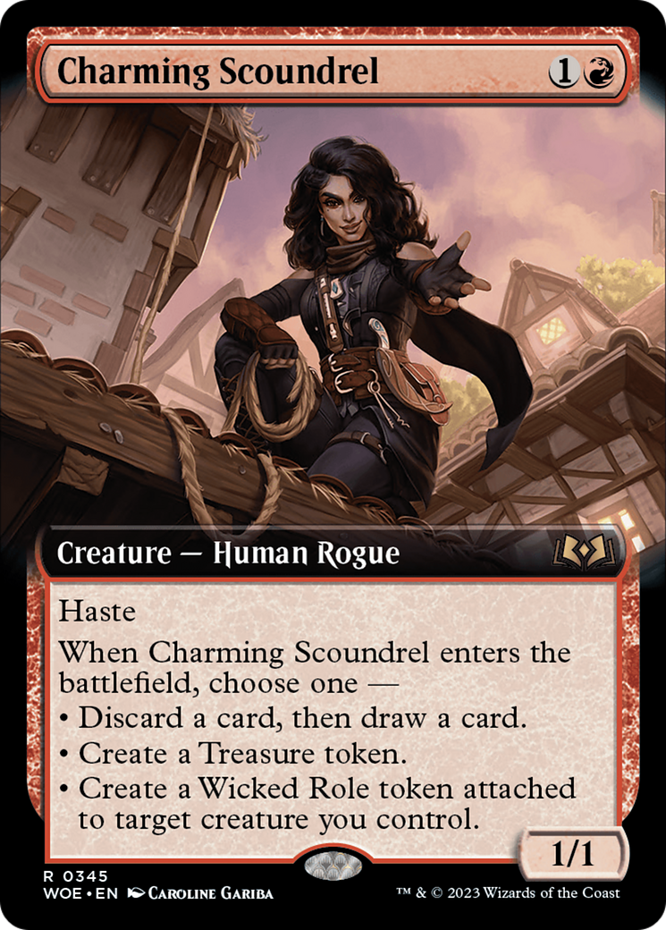 Charming Scoundrel (Extended Art) (345) - Wilds of Eldraine