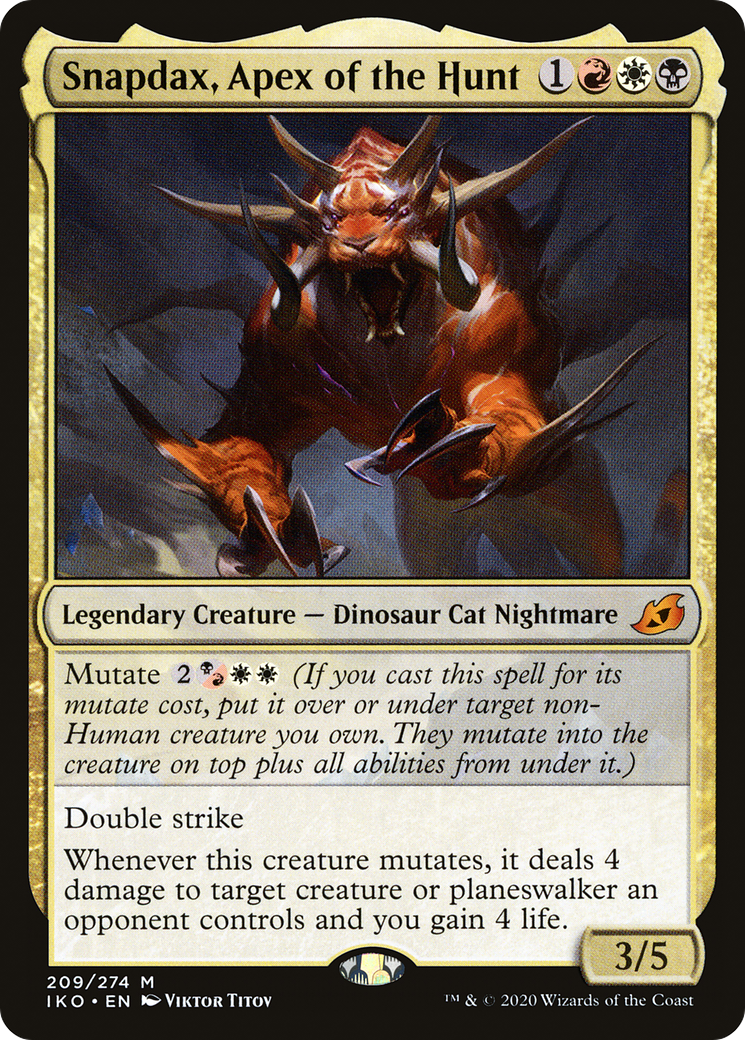 Snapdax, Apex of the Hunt (209) Foil - Ikoria: Lair of Behemoths