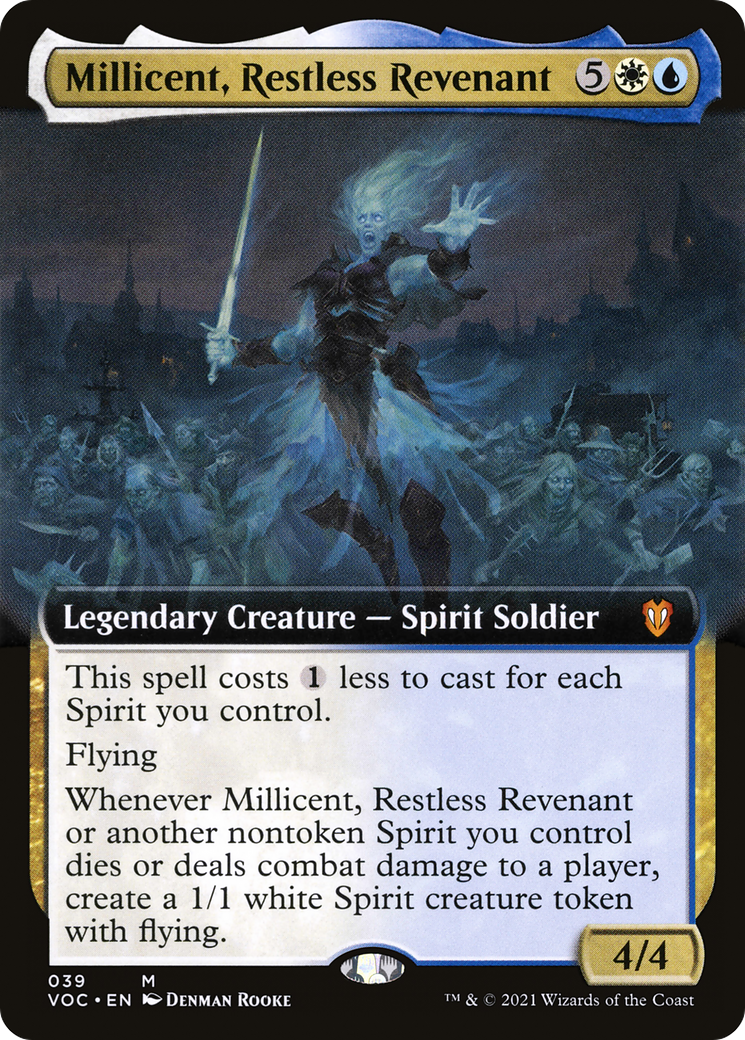 Millicent, Restless Revenant (Extended Art) (039) - Crimson Vow Commander