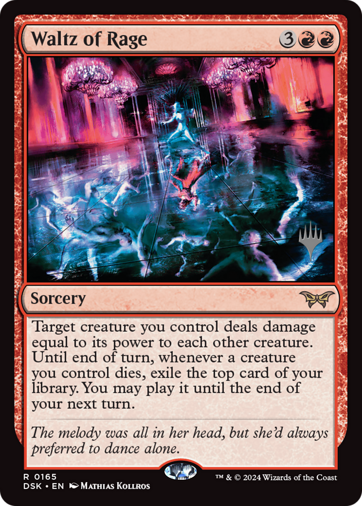 Waltz of Rage (165) Foil - Duskmourn: House of Horror Promos