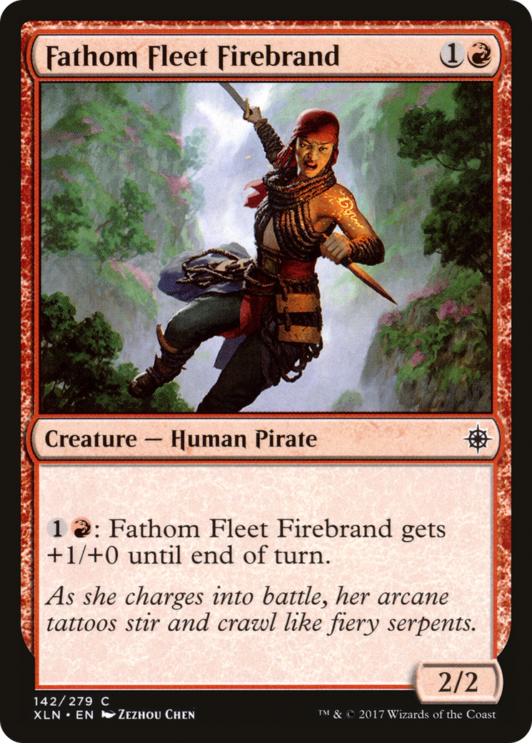 Fathom Fleet Firebrand (142) Foil - Ixalan