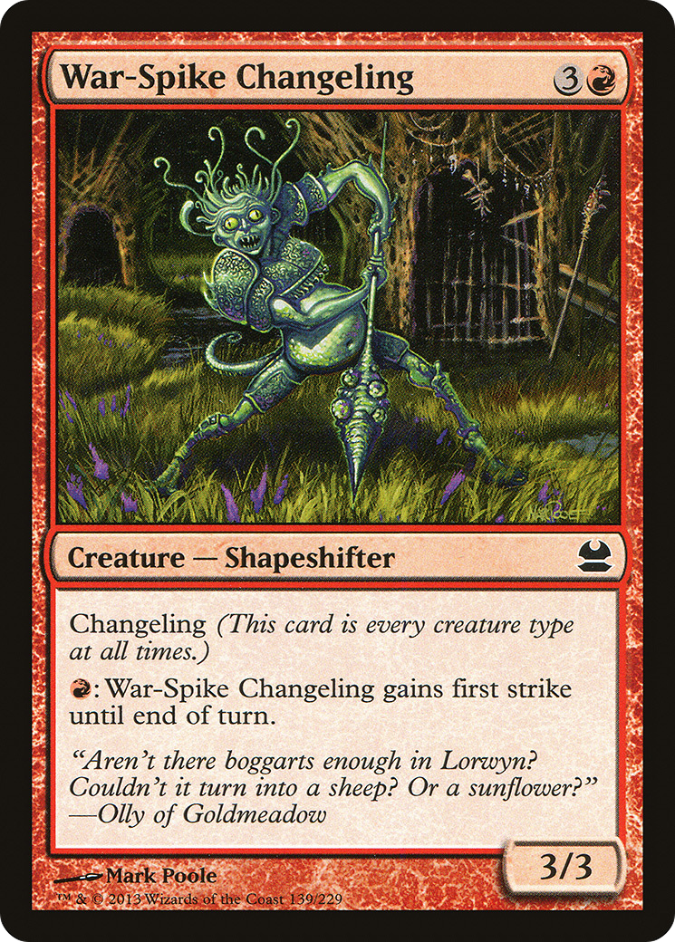 War-Spike Changeling (139) - Modern Masters