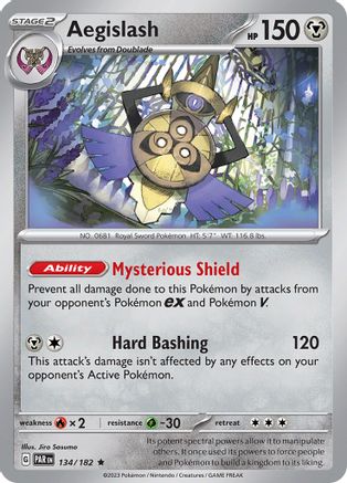 Aegislash - 134/182 (134) Holofoil - SV04 Paradox Rift