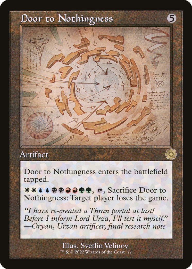 Door to Nothingness (Retro) (077) Foil - The Brothers' War Retro Artifacts