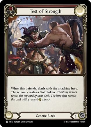 Test of Strength (HVY239) Rainbow Foil - Heavy Hitters