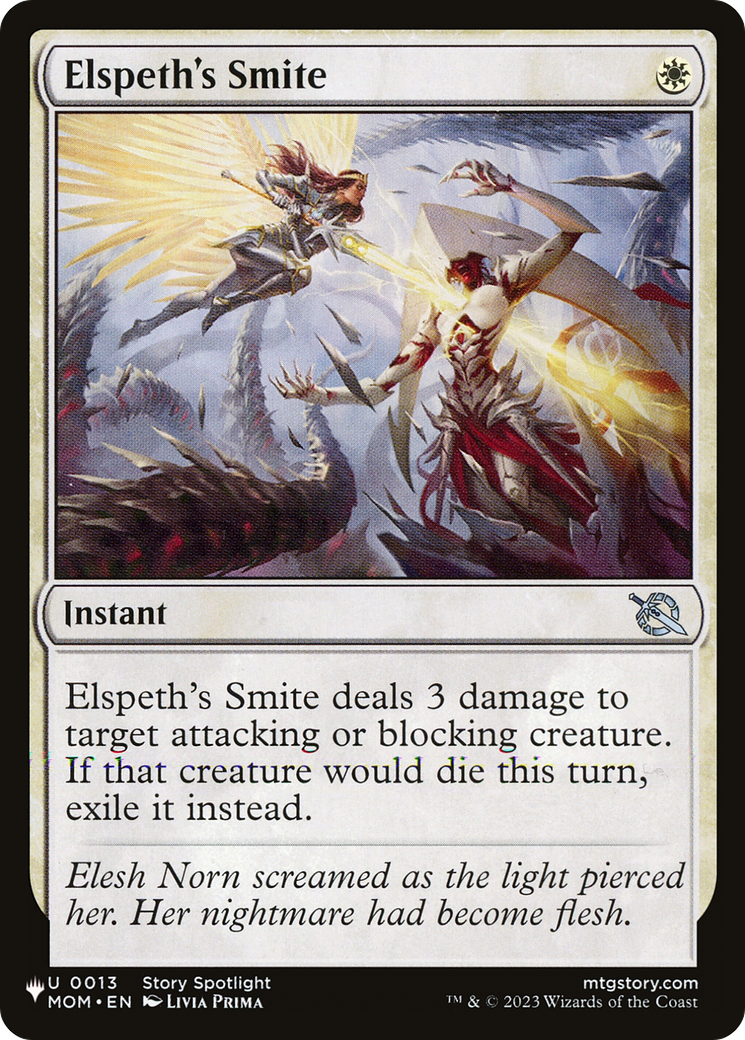 Elspeth's Smite (MOM-13) - The List