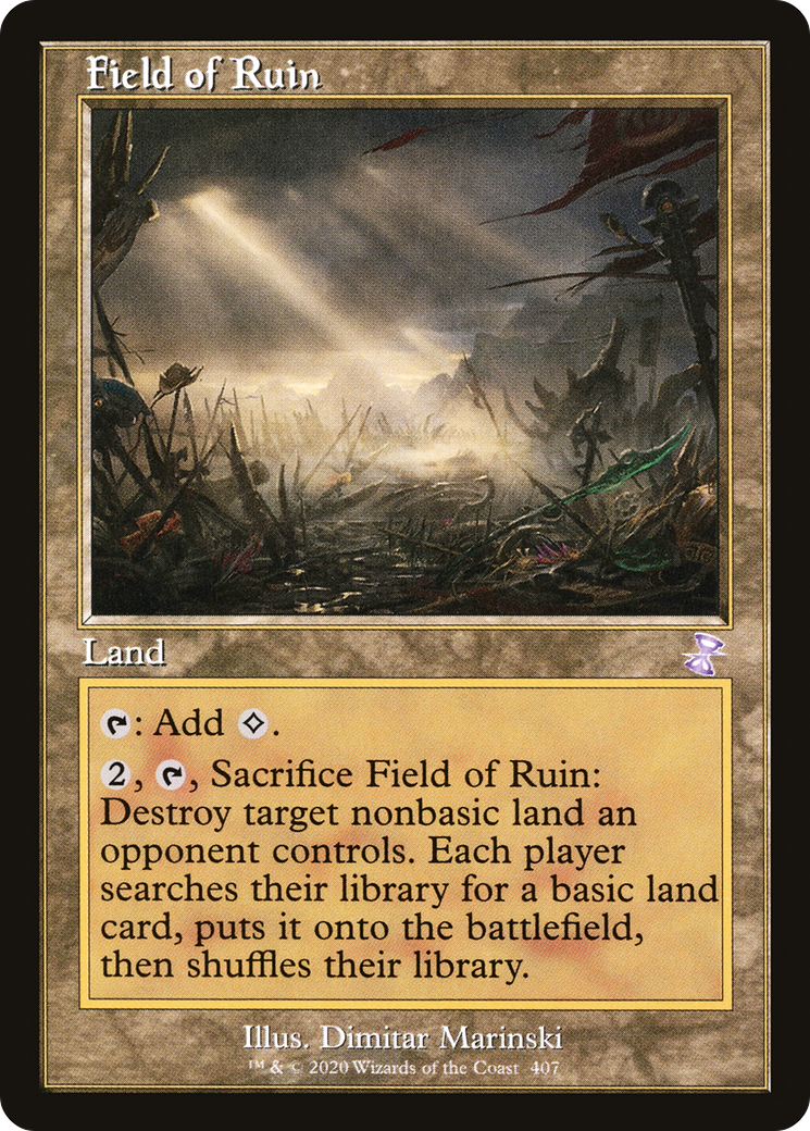 Field of Ruin (Retro) (407) Foil - Time Spiral Remastered