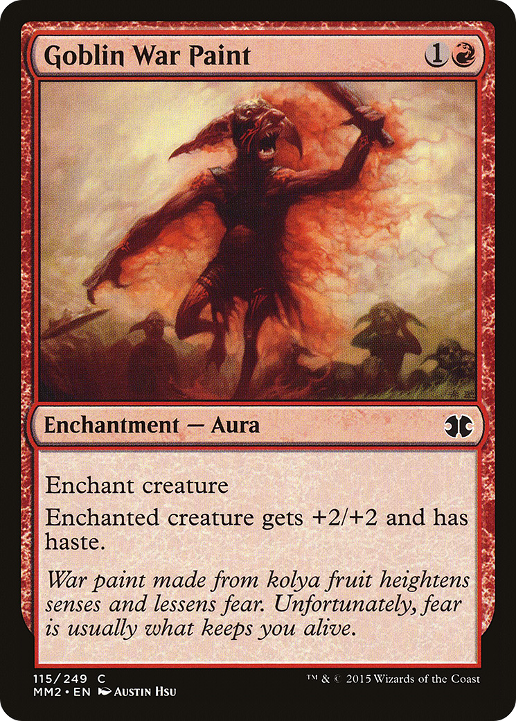 Goblin War Paint (115) Foil - Modern Masters 2015