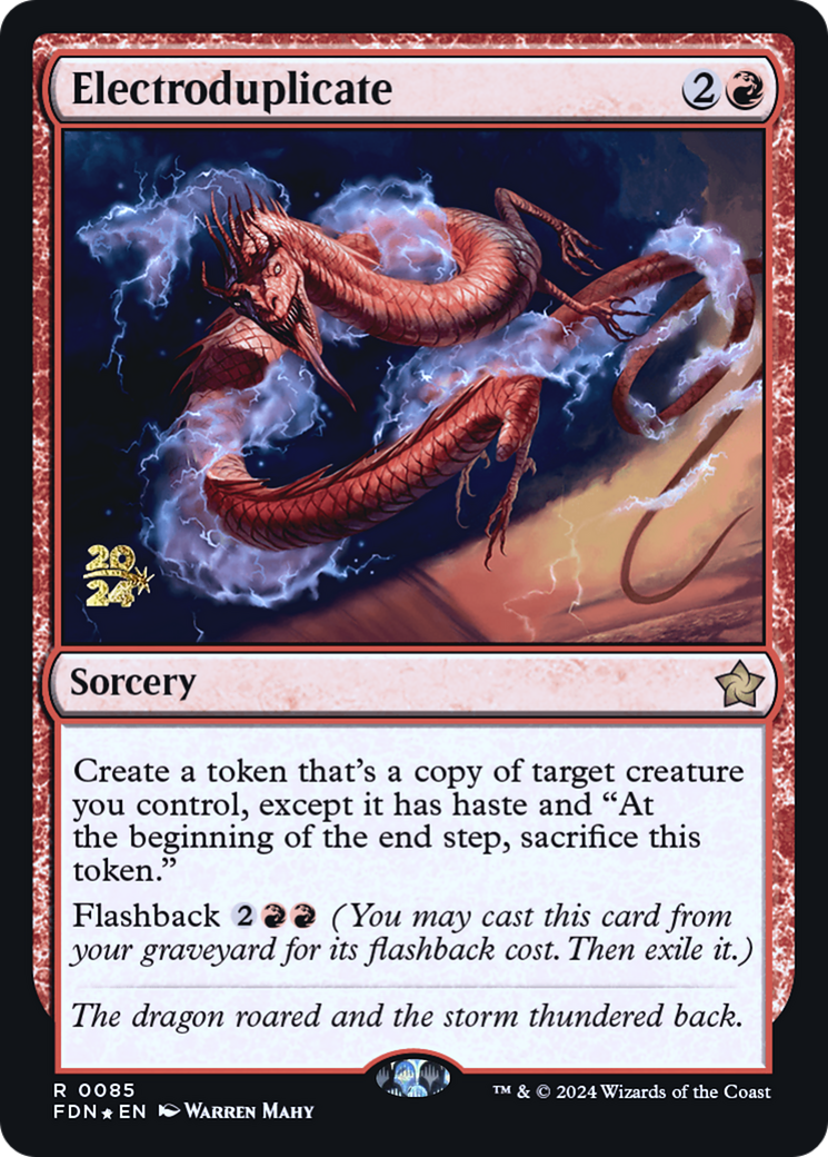 Electroduplicate (085) Foil - Foundations Promos
