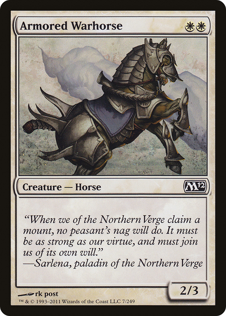 Armored Warhorse (007) Foil - Magic 2012