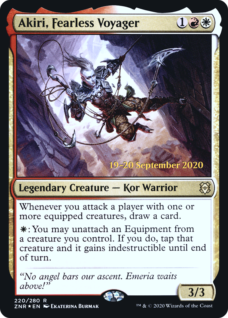 Akiri, Fearless Voyager (220s) Foil - Zendikar Rising Promos