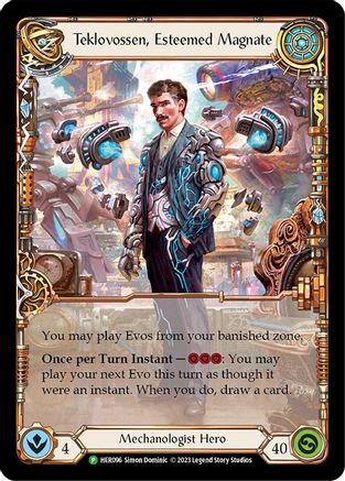 Teklovossen, Esteemed Magnate (HER096) Rainbow Foil - FaB Promos