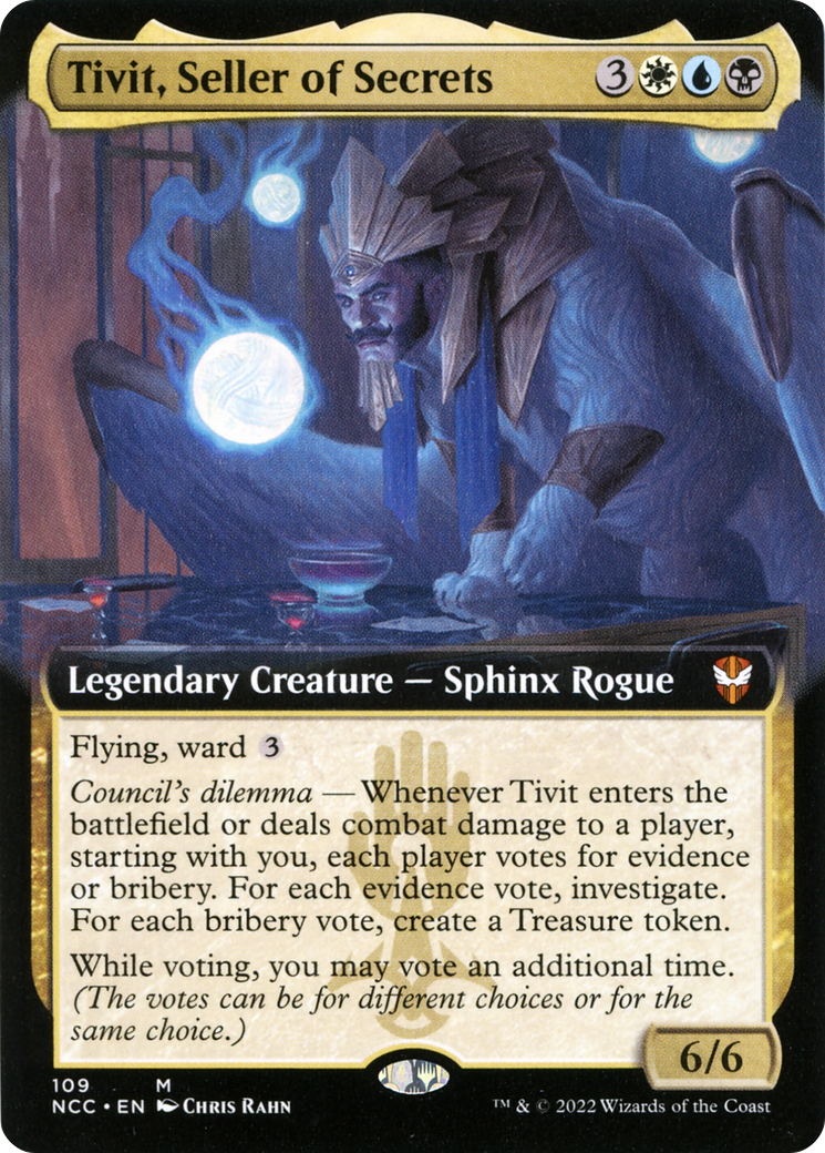 Tivit, Seller of Secrets (Extended Art) (109) - New Capenna Commander