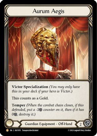 Aurum Aegis (HVY051) Cold Foil - Heavy Hitters