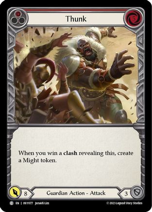 Thunk (Red) (HVY077) Rainbow Foil - Heavy Hitters