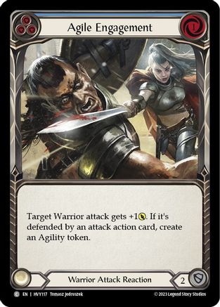 Agile Engagement (Blue) (HVY117) Rainbow Foil - Heavy Hitters