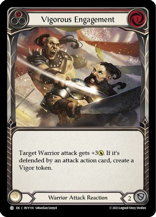 Vigorous Engagement (Red) (HVY118) Rainbow Foil - Heavy Hitters
