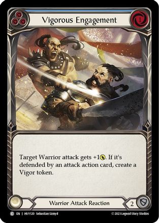 Vigorous Engagement (Blue) (HVY120) Rainbow Foil - Heavy Hitters
