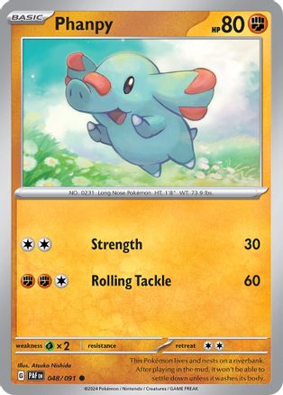 Phanpy (48) Reverse Holofoil - Paldean Fates