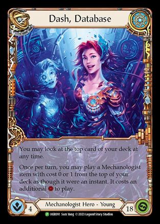 Dash, Database (HER091) Cold Foil - FaB Promos