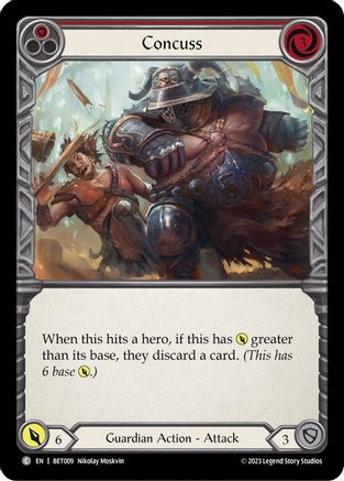 Concuss (Red) (BET009) - Blitz Deck: Heavy Hitters - Betsy