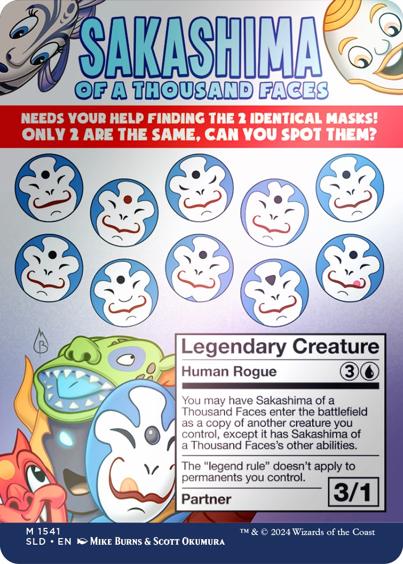 Sakashima of a Thousand Faces // Sakashima of a Thousand Faces (1541★) Foil - Secret Lair Drop