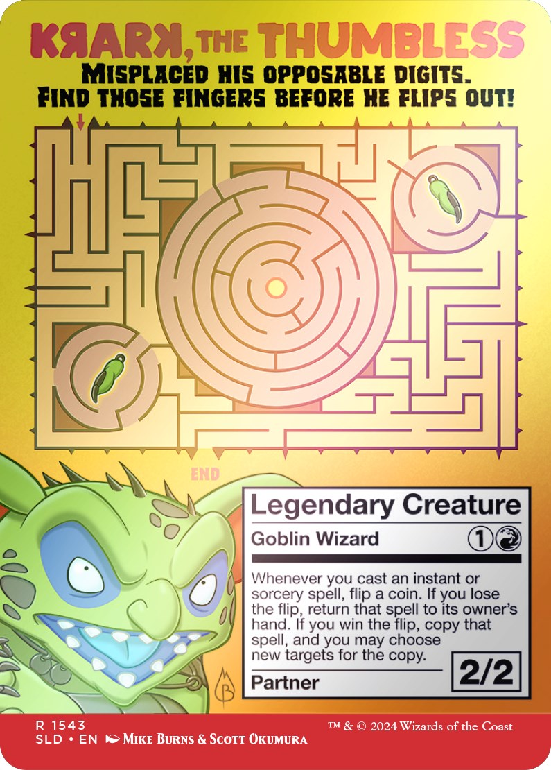 Krark, the Thumbless // Krark, the Thumbless (1543★) Foil - Secret Lair Drop