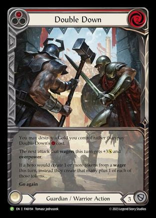 Double Down (FAB194) Rainbow Foil - FaB Promos