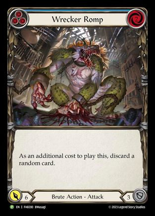Wrecker Romp (Blue) (FAB200) Rainbow Foil - FaB Promos