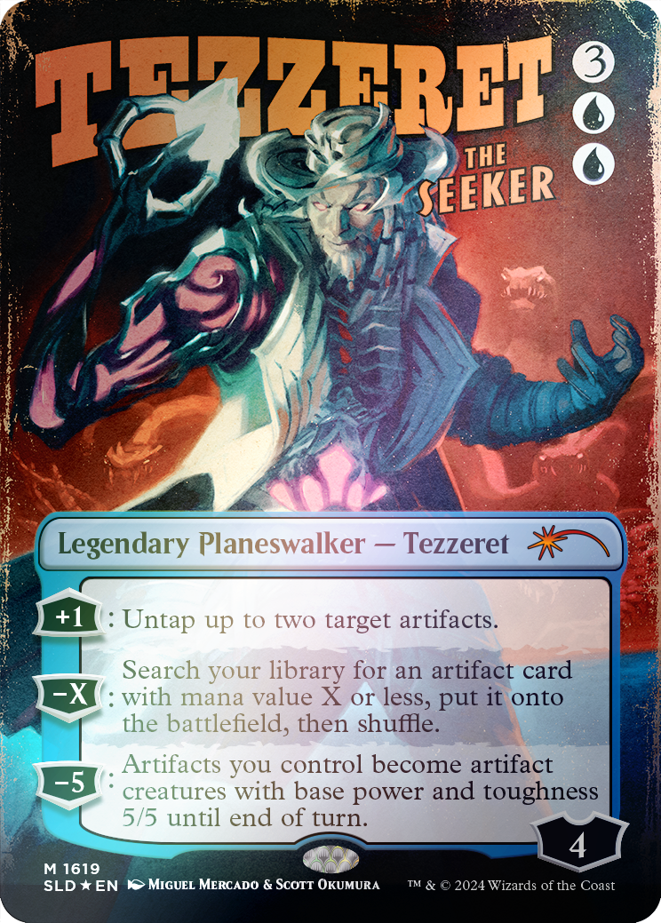 Tezzeret the Seeker (1619) (Rainbow Foil) (1619) Foil - Secret Lair Drop Series