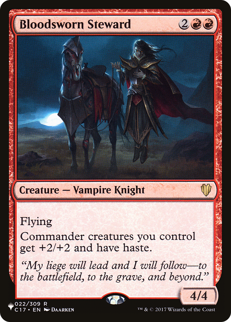Bloodsworn Steward (C17-22) - The List