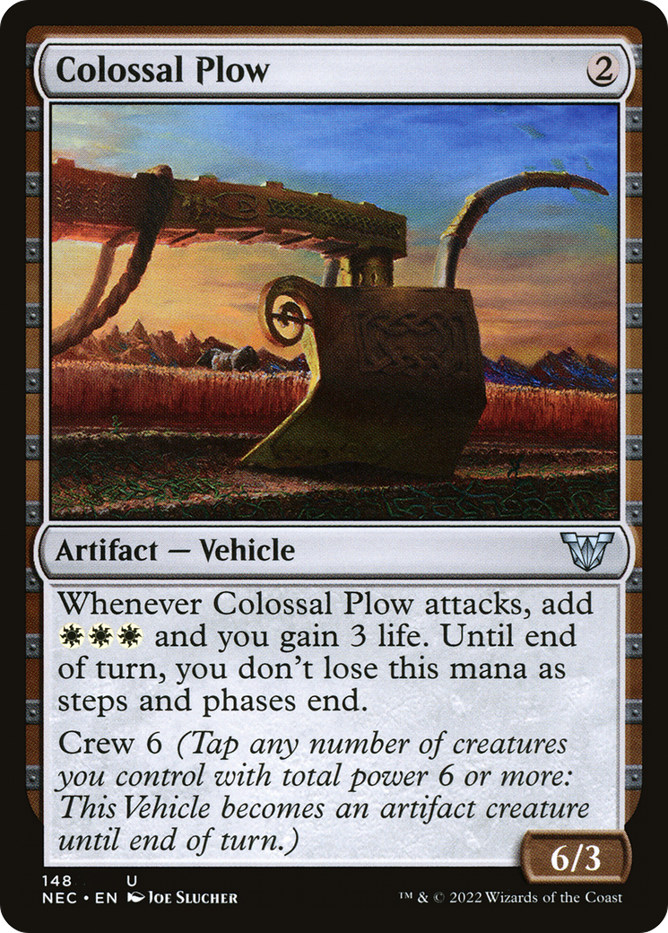 Colossal Plow (148) - Neon Dynasty Commander