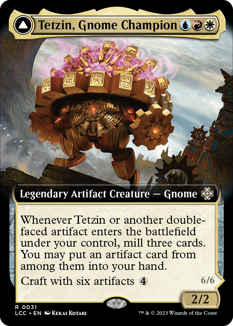 Tetzin, Gnome Champion (Extended Art) (031) Foil - The Lost Caverns of Ixalan Commander