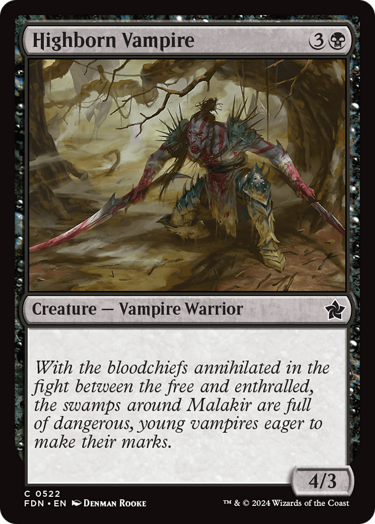 Highborn Vampire (522) - Foundations