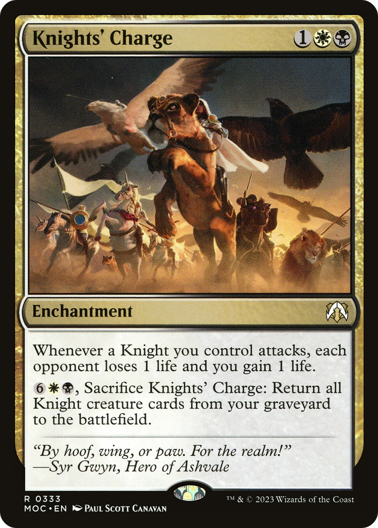 Knights' Charge (333) - March of the Machine Commander