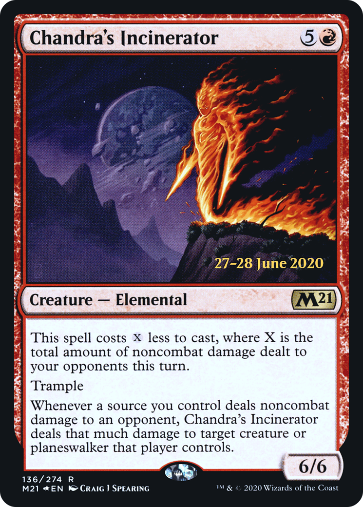 Chandra's Incinerator (136s) Foil - Core Set 2021 Promos